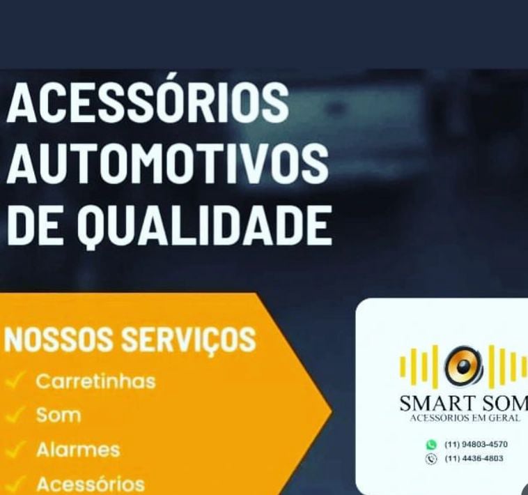 empresa de Som, multimídia, insulfilme, engates automotivos, lanternas, acessórios automotivos